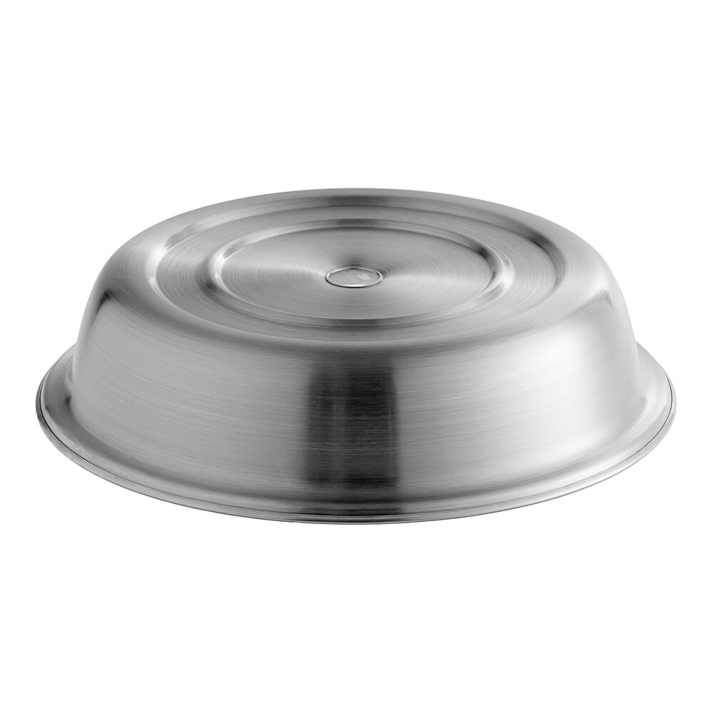 American Metalcraft PC1025S 10"-10 1/4" Stainless Steel Satin Finish Plate Cover for Standard Foot Plates