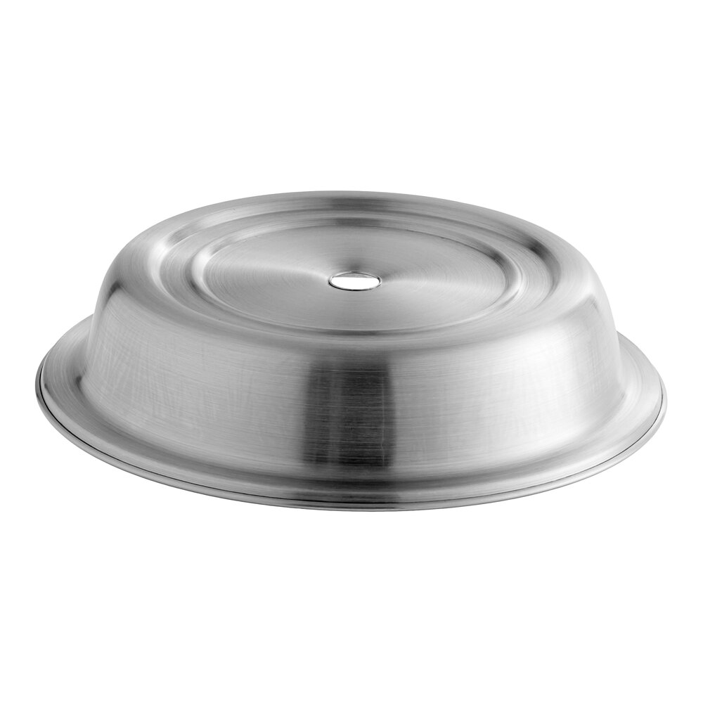 American Metalcraft PC1068R 10 5/8"-10 11/16" Stainless Steel Satin Finish Plate Cover for Narrow Foot Plates