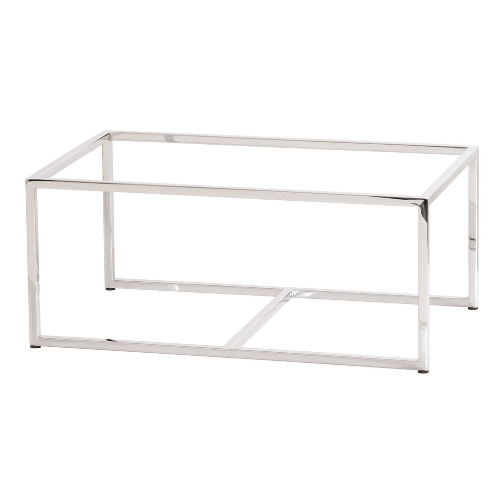 Cal-Mil Milo 20" x 12" x 9" Chrome Rectangular Nesting Display Stand
