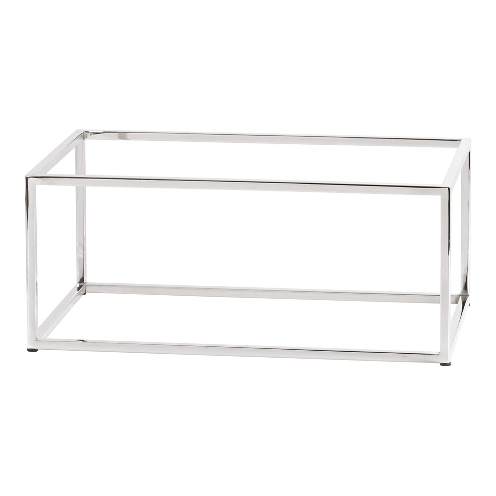 Cal-Mil Milo 20" x 12" x 9" Chrome Rectangular Display Riser