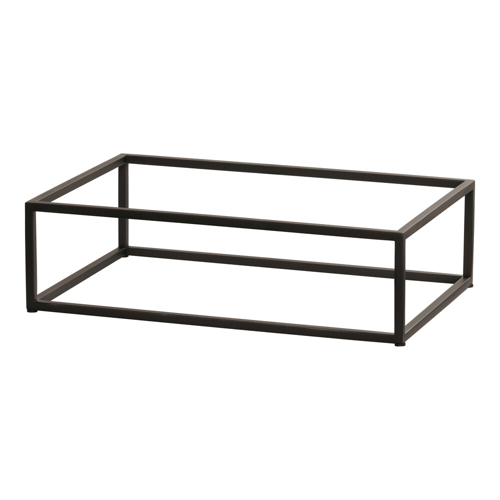 Cal-Mil Milo 20" x 12" x 6" Black Metal Rectangular Display Riser