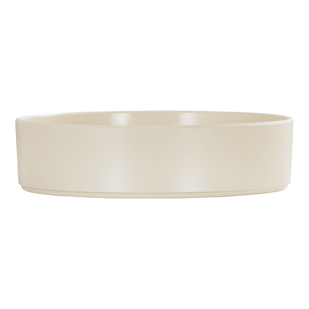 Cal-Mil Hudson 72 oz. Ivory Raised Rim Melamine Bowl - 6/Case