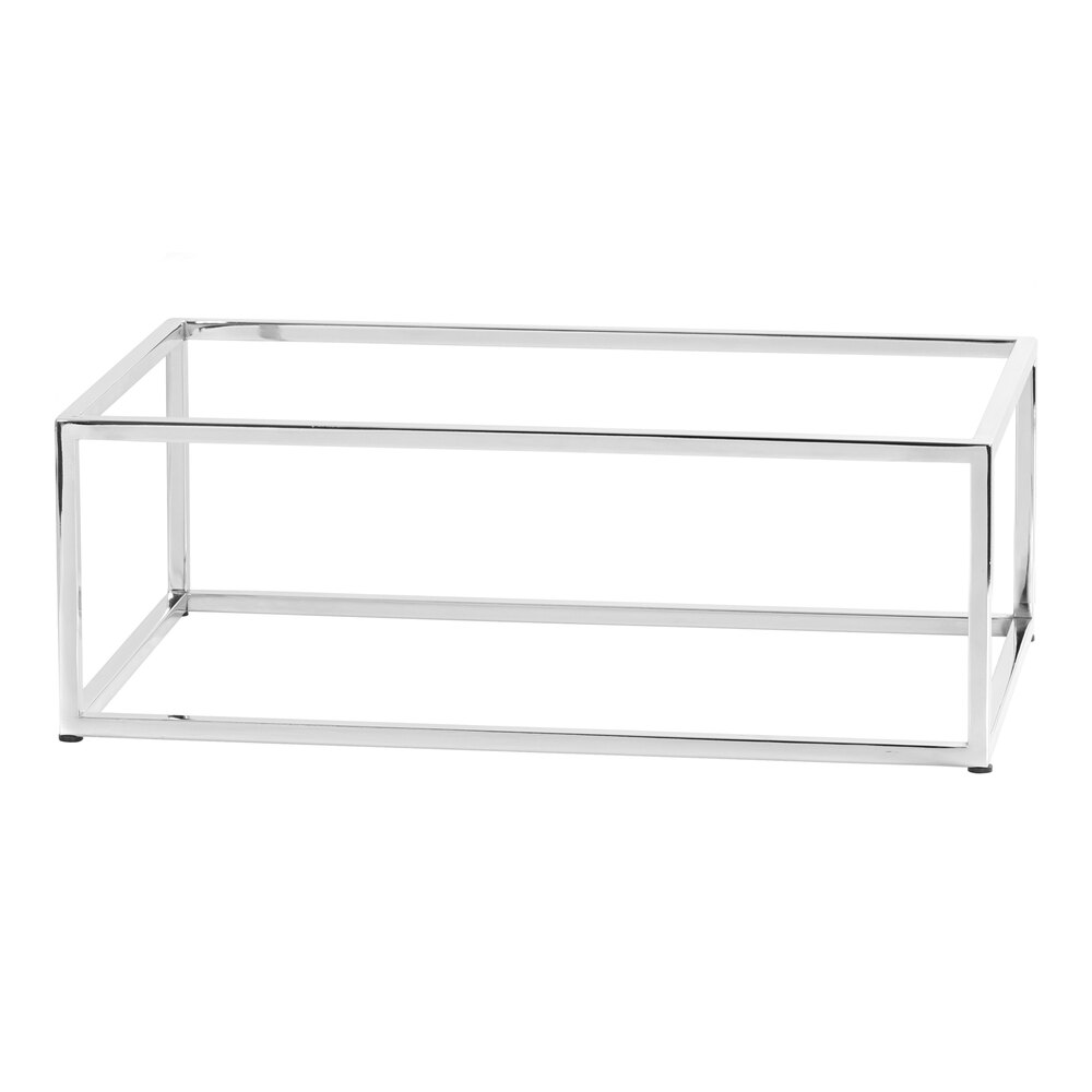 Cal-Mil Milo 20" x 12" x 6" Chrome Rectangular Display Riser