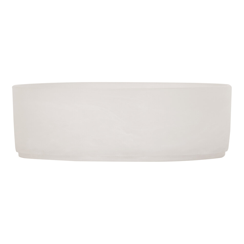 Cal-Mil 64 oz. White Cloud Round Resin Bowl