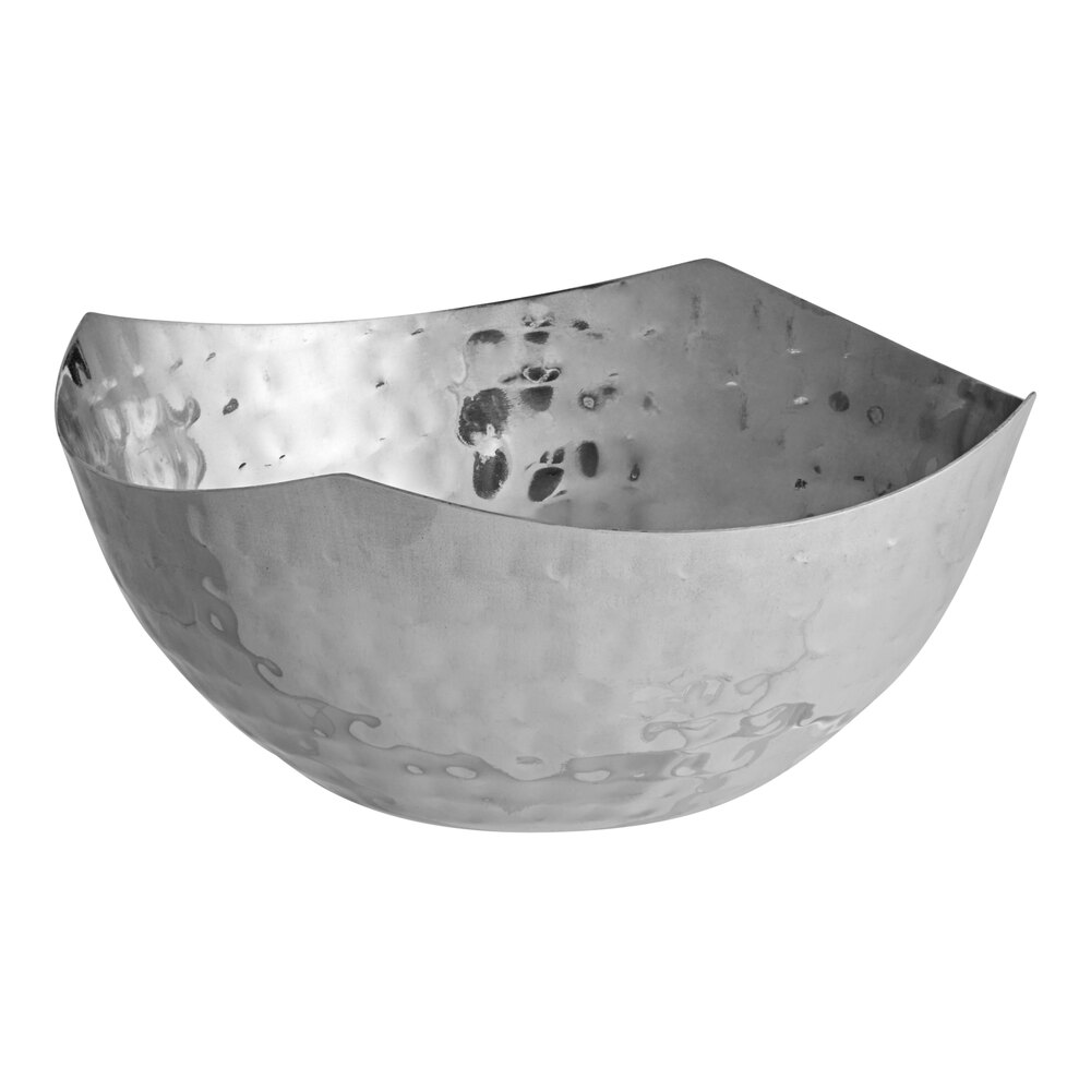 American Metalcraft SBH575 15 oz. Round Hammered Stainless Steel Serving Bowl