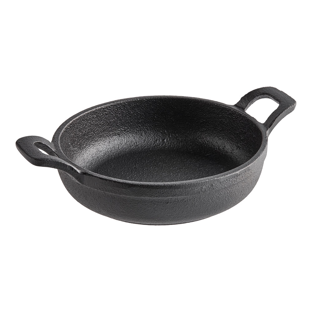 American Metalcraft 8.5 oz. Pre-Seasoned Mini Cast Iron Round Casserole Dish CIPR5125