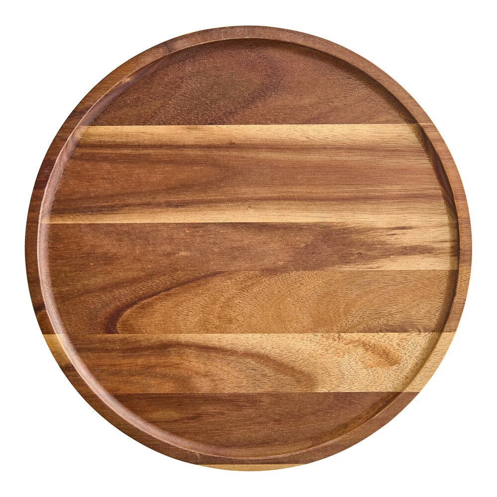 American Metalcraft 10" Round Acacia Wood Serving Board