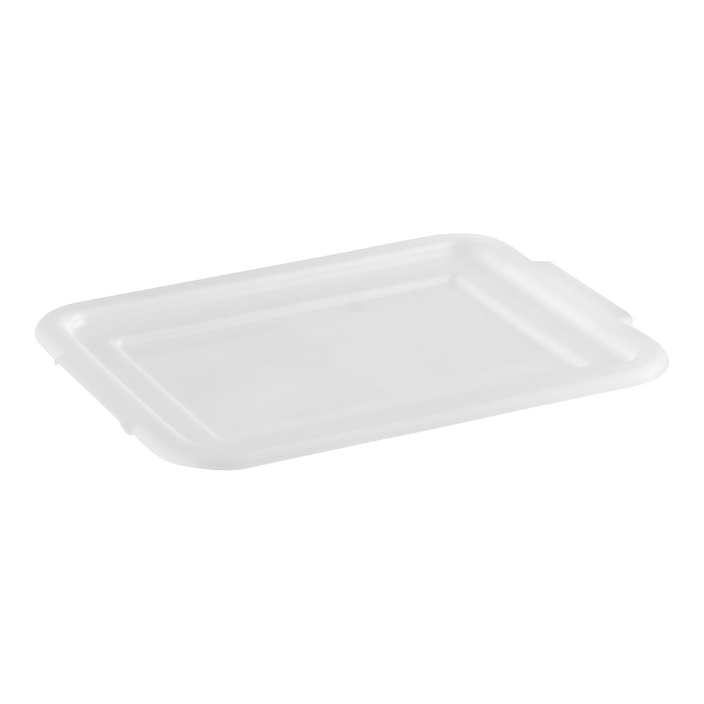 Vollrath 52422 Signature 20" x 15" White High Density Polyethylene Recessed Bus Tub Lid