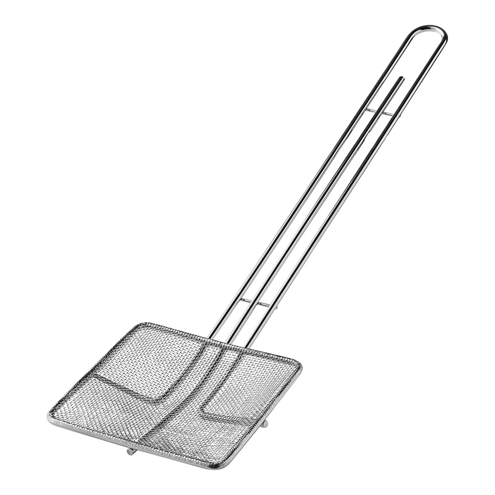 American Metalcraft 5" Square Fine Mesh Tinned French Fry Skimmer SKS514