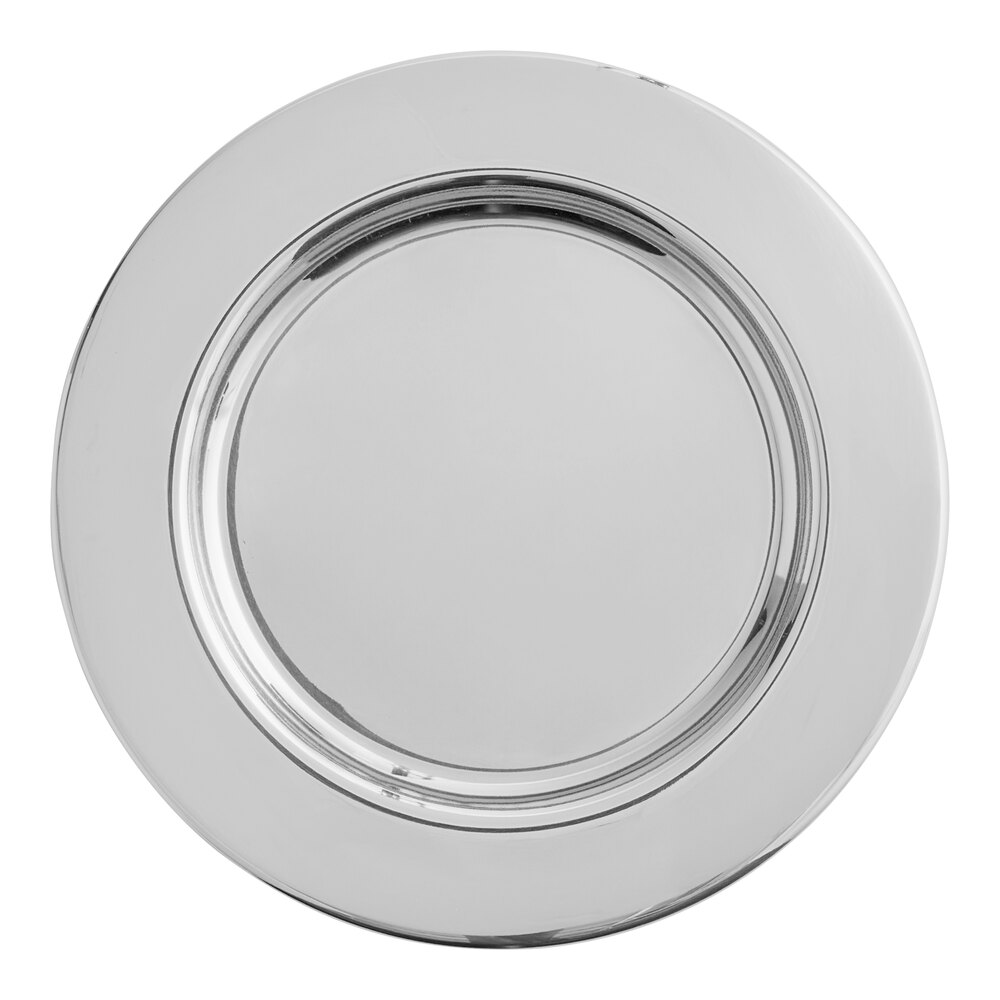 Vollrath 46622 6 1/2" Mirror-Finished Stainless Steel Wine Coaster / Spoon Rest