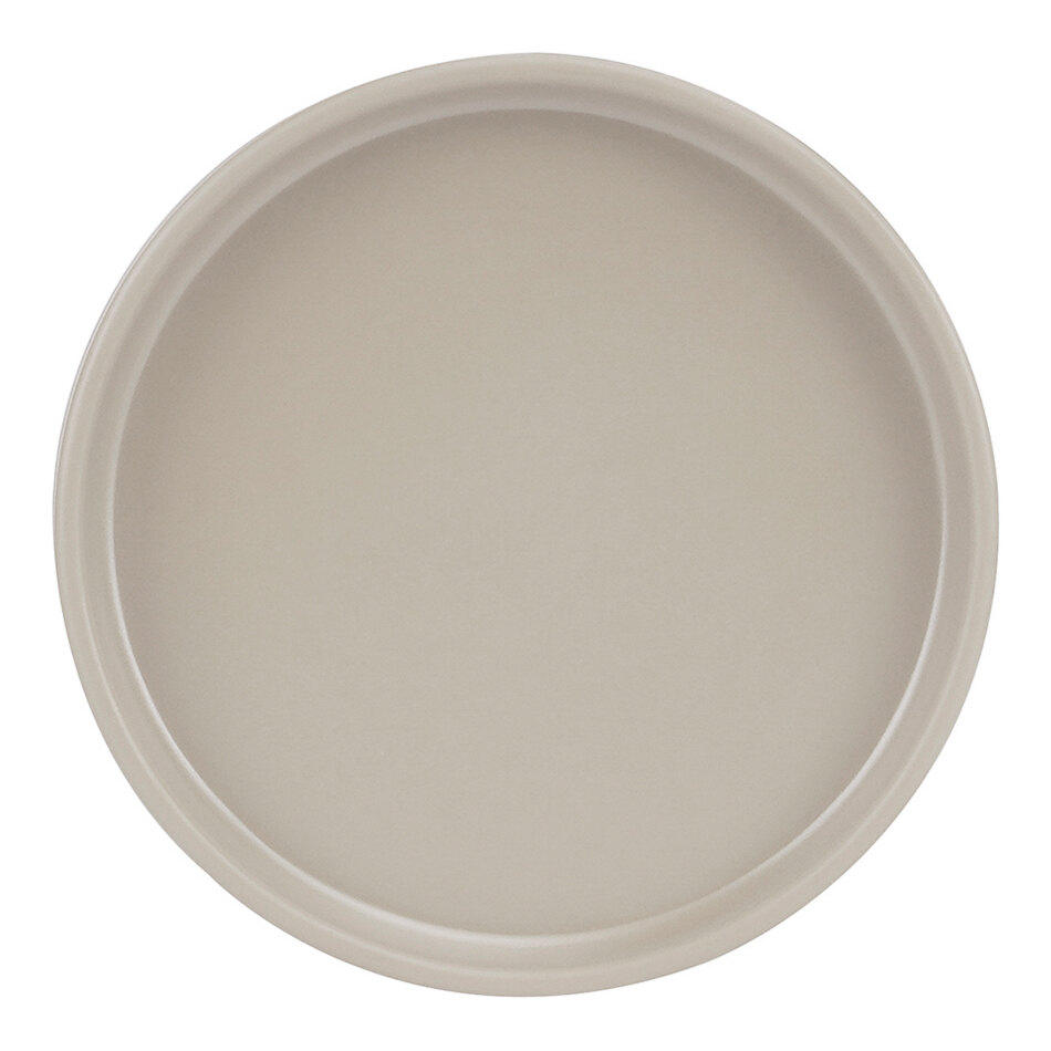 Cal-Mil Hudson 6" Taupe Low Rim Melamine Plate - 6/Case