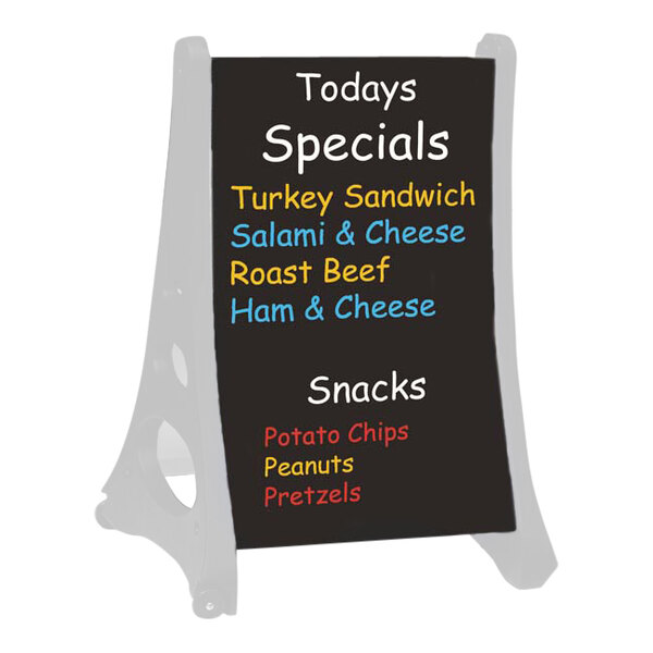 Aarco RAF5PANELS Markerboard Panel for RAF-5 Roll A-Frame Sign - 2/Pack