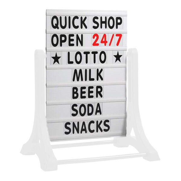 Aarco ROC3PANEL Letterboard Panel for ROC-3 The Rocker Sign