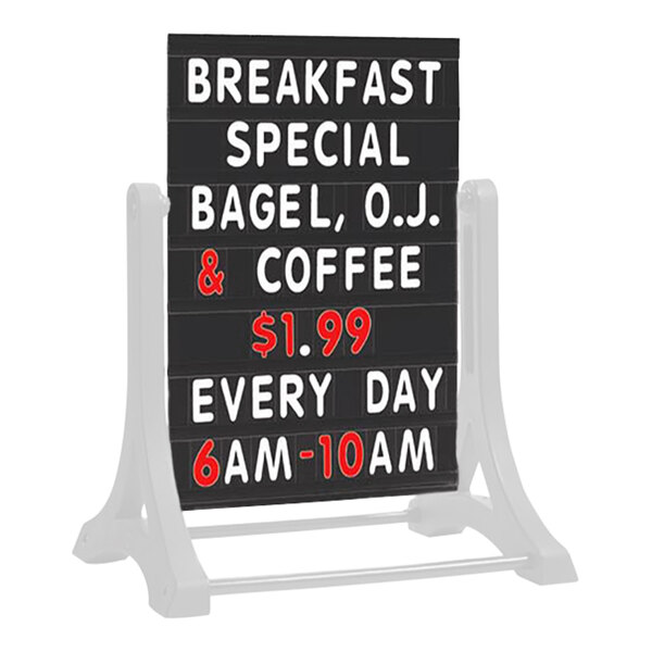 Aarco ROC5PANEL Letterboard Panel for ROC-5 The Rocker Sign