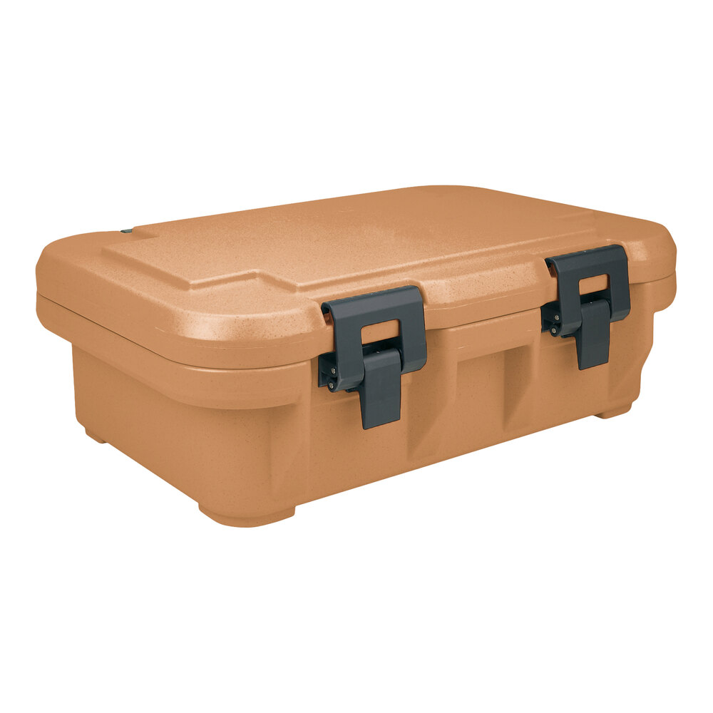 Cambro UPCS140157 Camcarrier® S-Series® Coffee Beige Top Loading 4" Deep Insulated Food Pan Carrier
