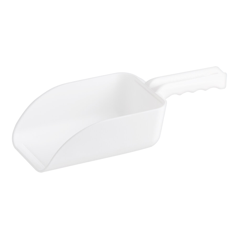 Vikan 32 oz. White Polypropylene Hand Scoop 64005