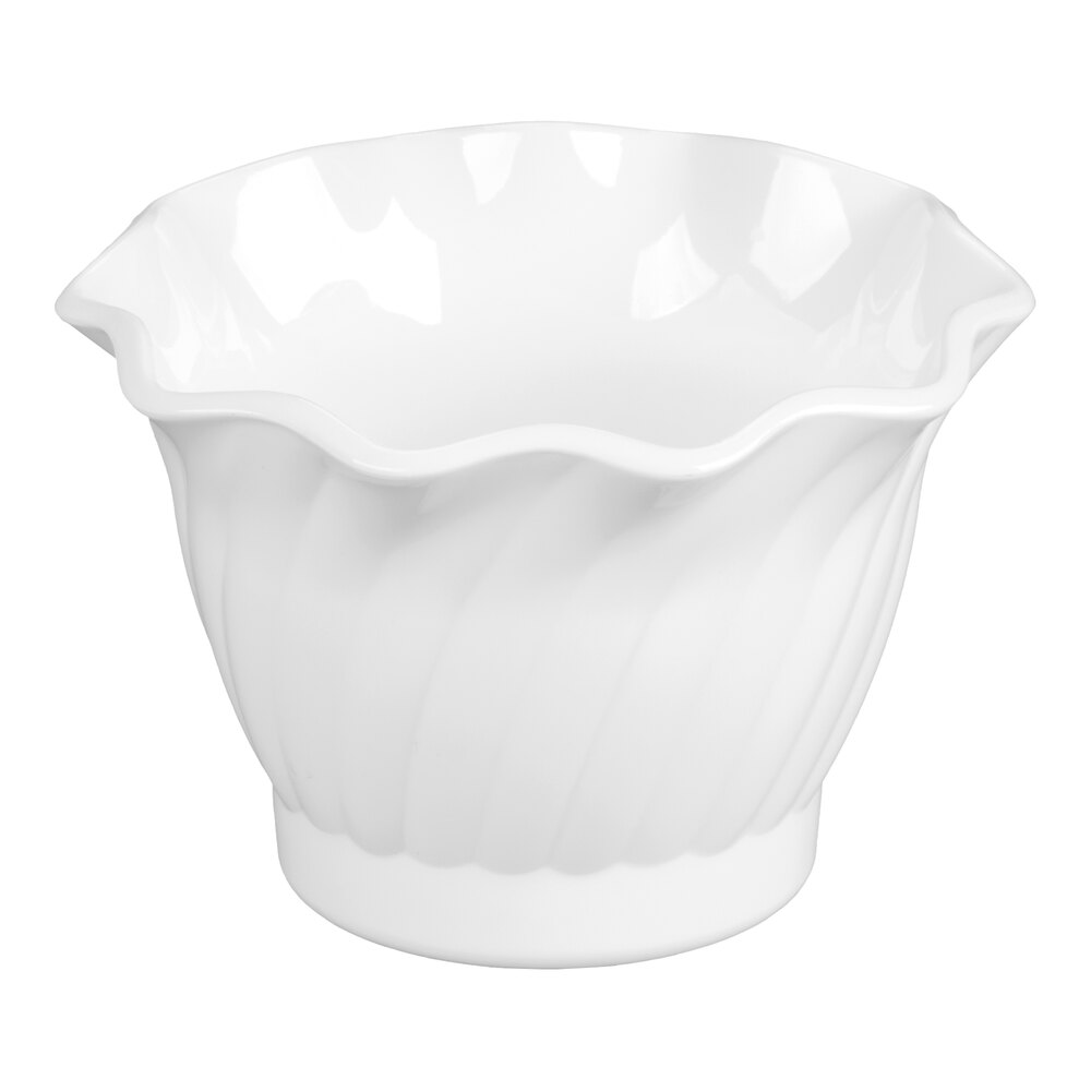 Cambro SRB5148 5 oz. White Plastic Swirl Bowl - 24/Case