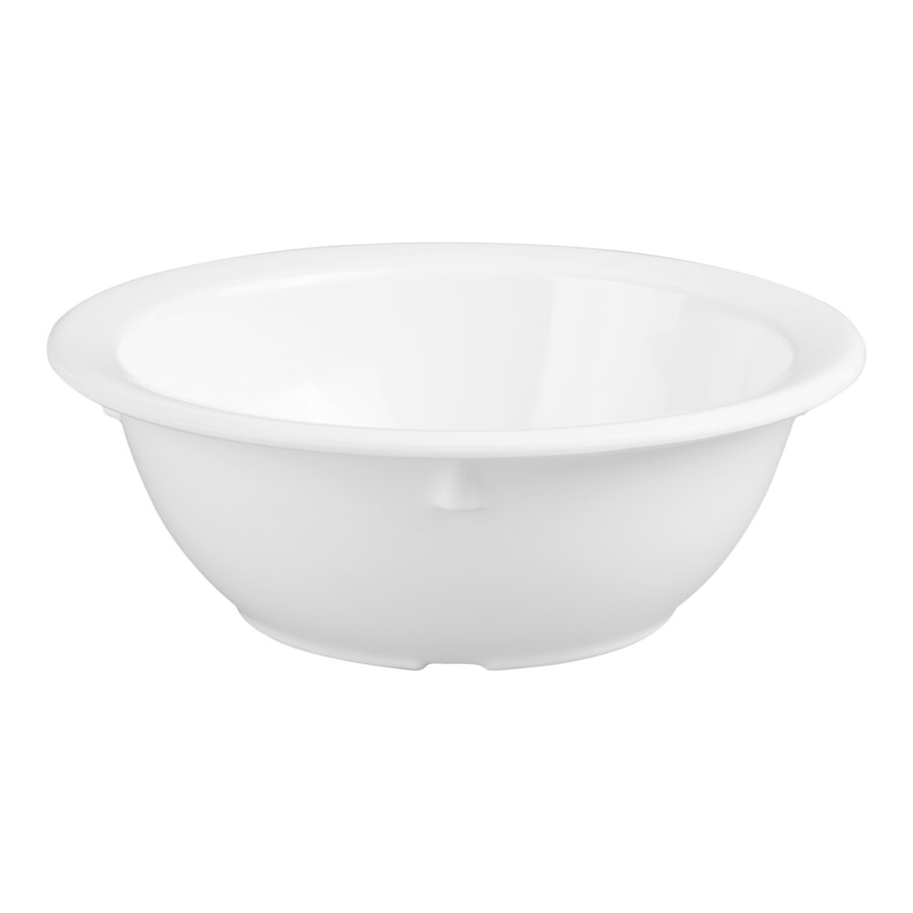 Carlisle KL11902 Kingline 12.5 oz. White Rimmed Nappie Bowl - 48/Case