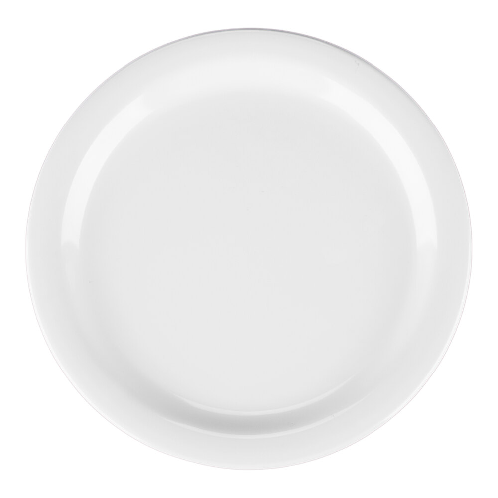 Carlisle 4350102 Dallas Ware 9" White Melamine Plate - 48/Case