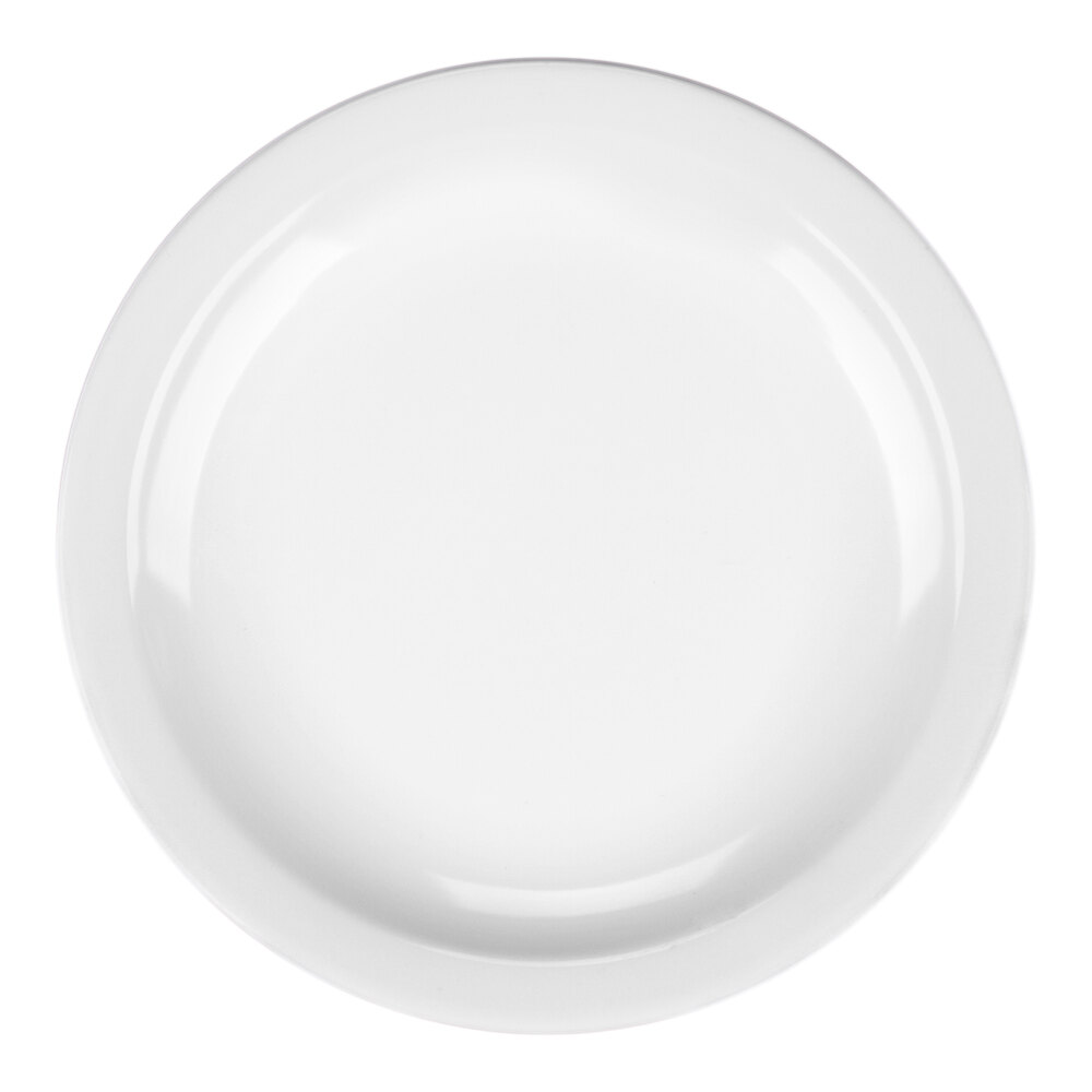 Carlisle 4350402 Dallas Ware 6 1/2" White Melamine Plate - 48/Case