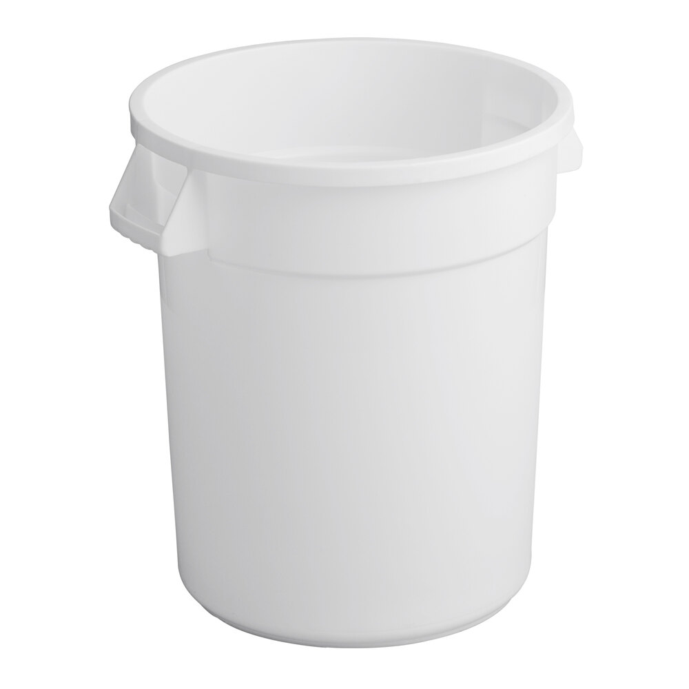 Choice 20 Gallon Perforated White Top Can for Vegetable Crispers