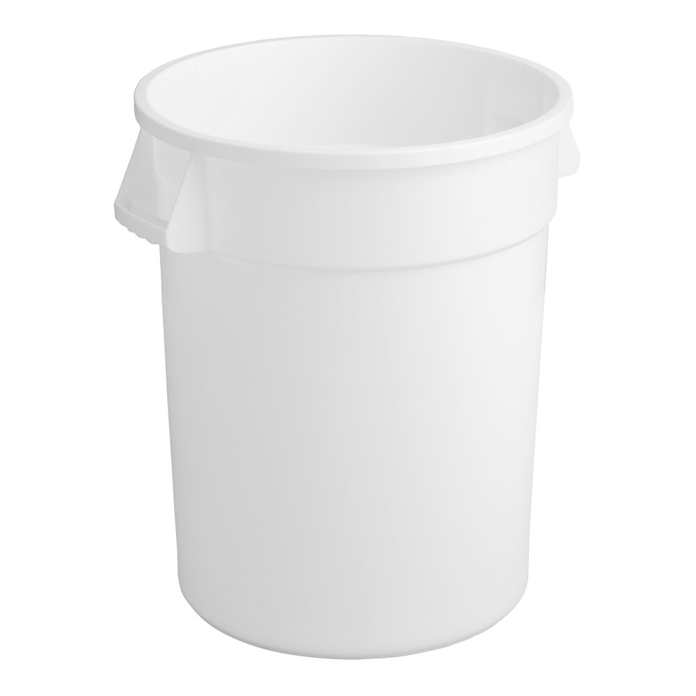 Choice 32 Gallon Perforated White Top Can for Vegetable Crispers