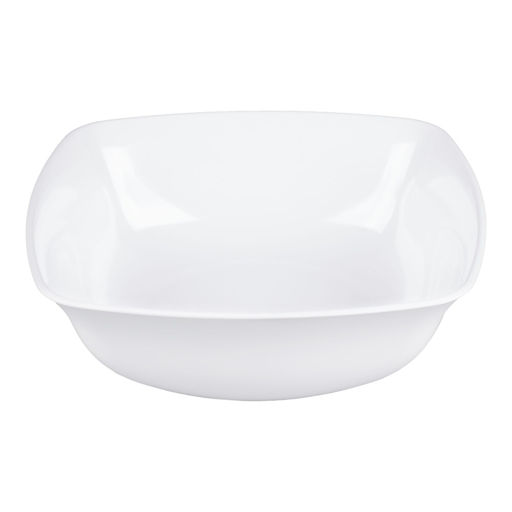 Carlisle 3336202 8 Qt. White Flared Displayware Bowl - 4/Case