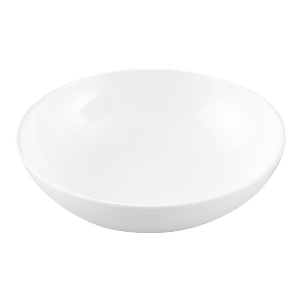 Carlisle 4381402 Epicure 19.2 oz. White Melamine Bowl - 12/Case