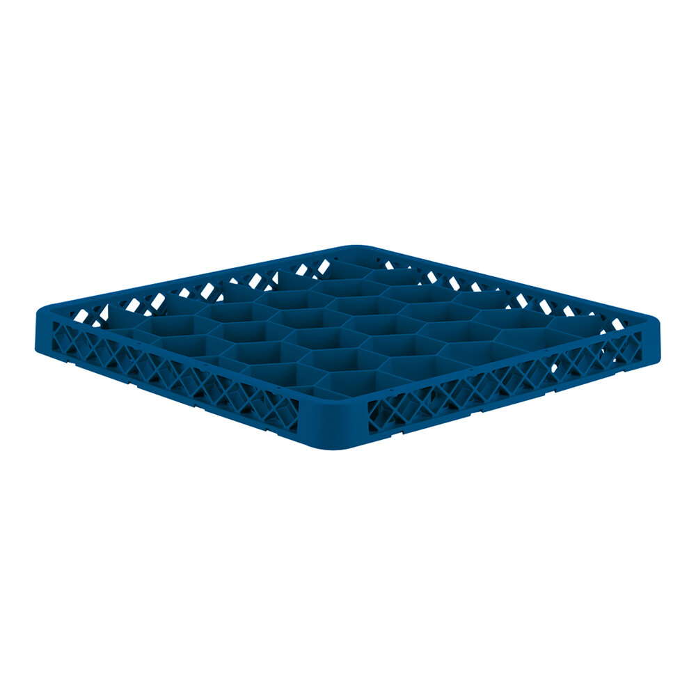 Vollrath TRH-44 Traex® Full-Size Royal Blue 30 Compartment Glass Rack Extender