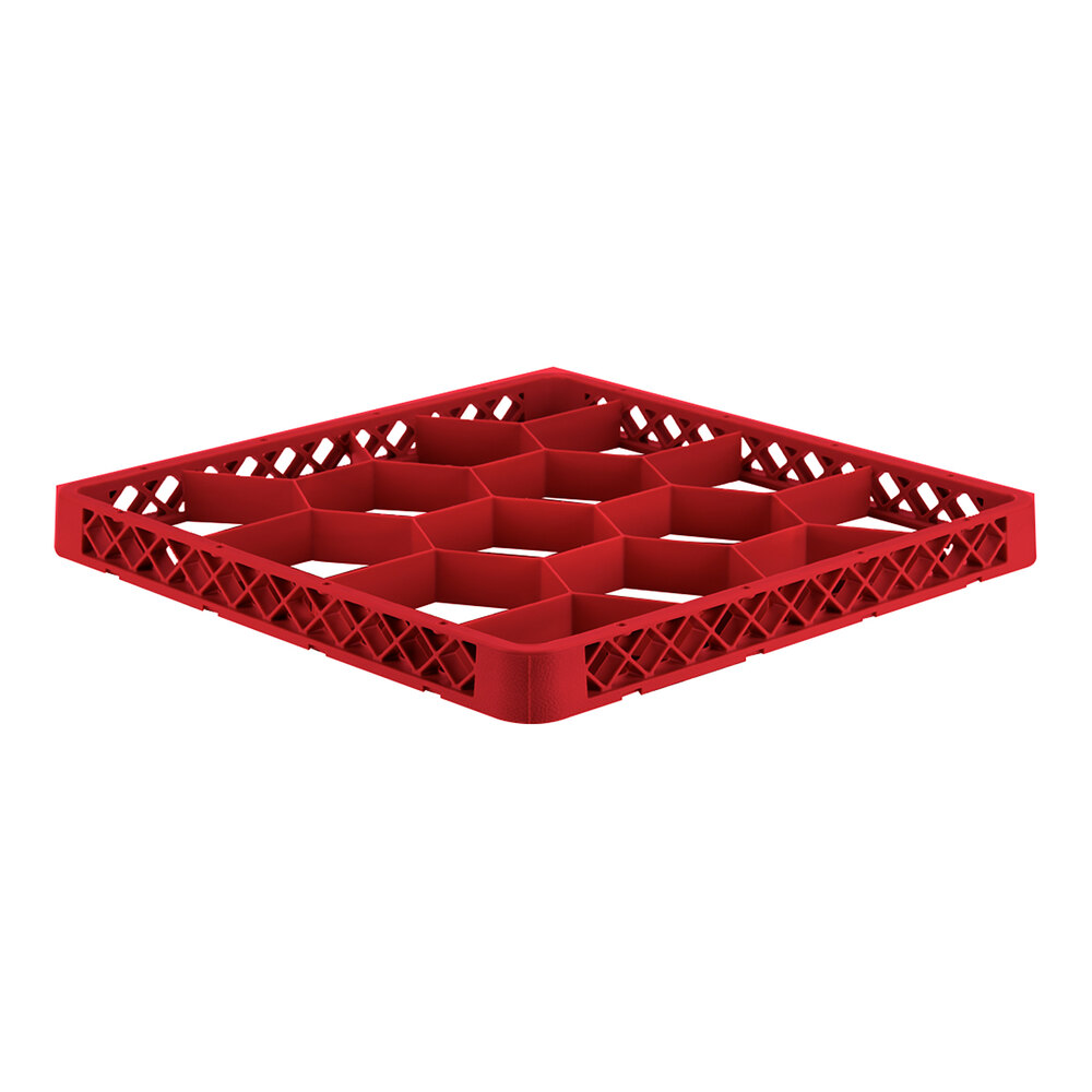 Vollrath TRJ-02 Traex® Full-Size Red 12 Compartment Glass Rack Extender