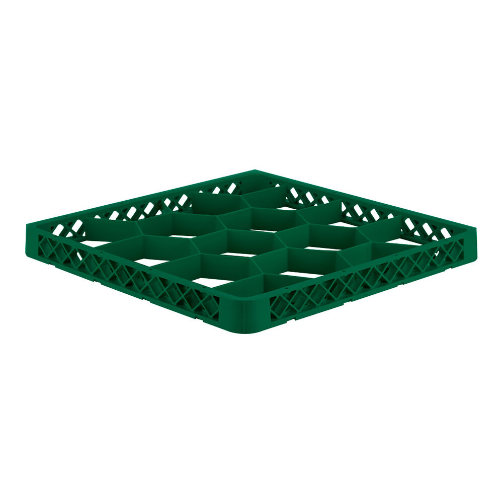Vollrath TRJ-19 Traex® Full-Size Green 12 Compartment Glass Rack Extender