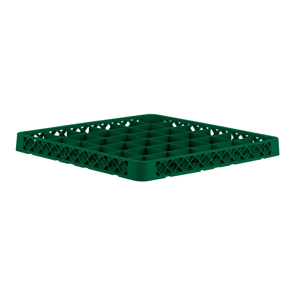 Vollrath TRC-19 Traex® Full-Size Green 36 Compartment Glass Rack Extender