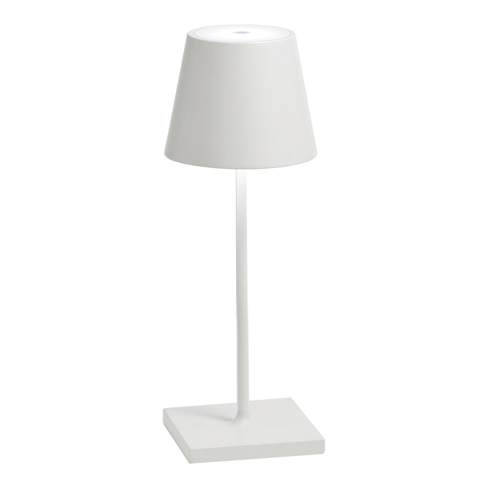 Zafferano America Poldina Pro Mini 11 7/8" White Cordless Rechargeable Table Lamp