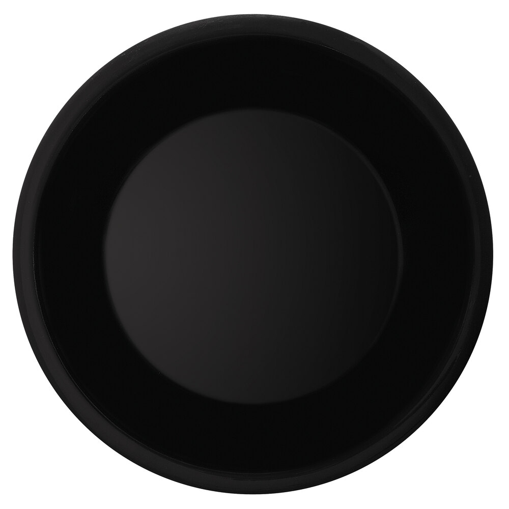 GET WP-9-BK 9" Black Elegance Wide Rim Black Plate - 24/Case