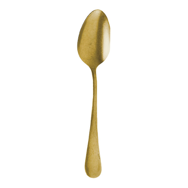Abert Matisse Vintage Gold 5 3/8" 18/10 Stainless Steel Extra Heavy Weight Teaspoon by Arc Cardinal - 12/Case