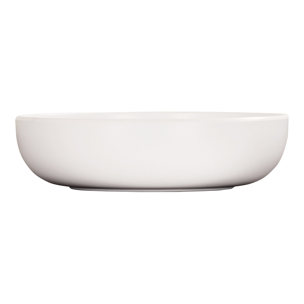 Cal-Mil Oslo 34 oz. White Round Melamine Coupe Bowl - 6/Case