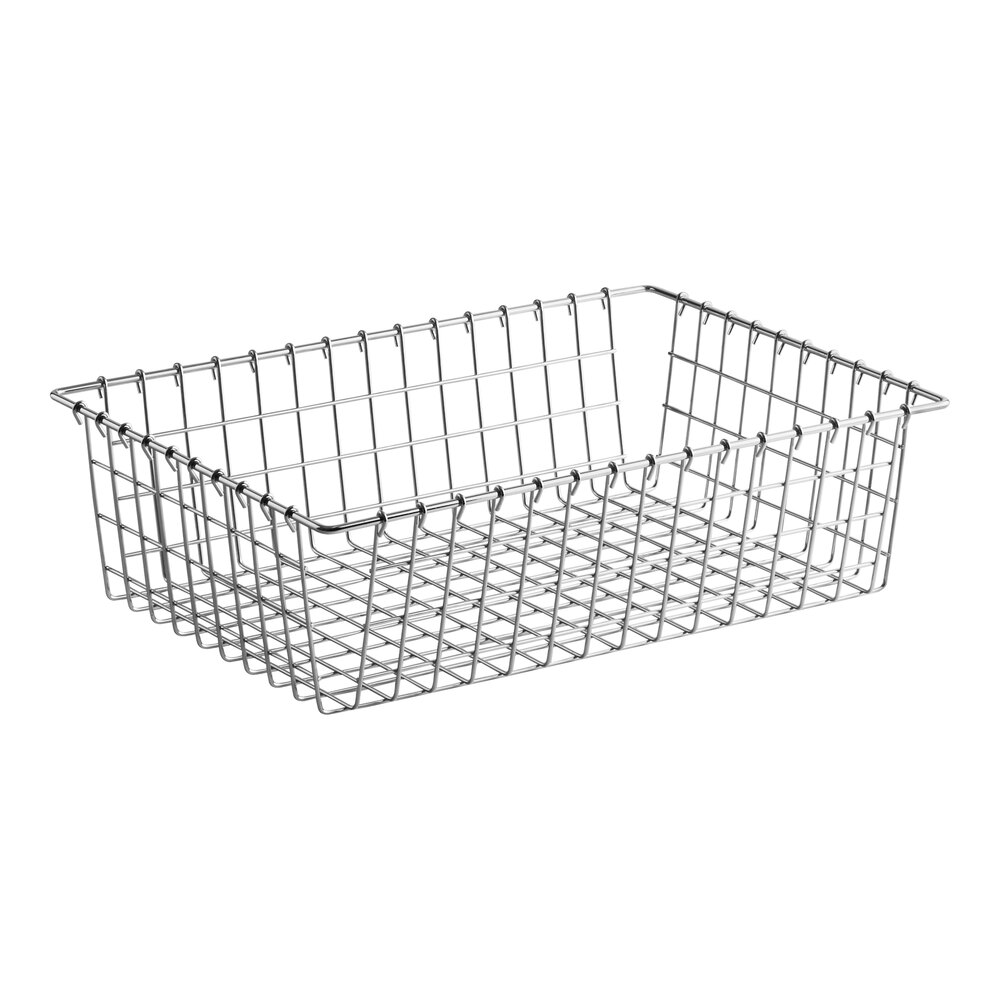 Choice 20" x 14" x 5 3/4" Level Top Wire Bagel / Pastry Basket