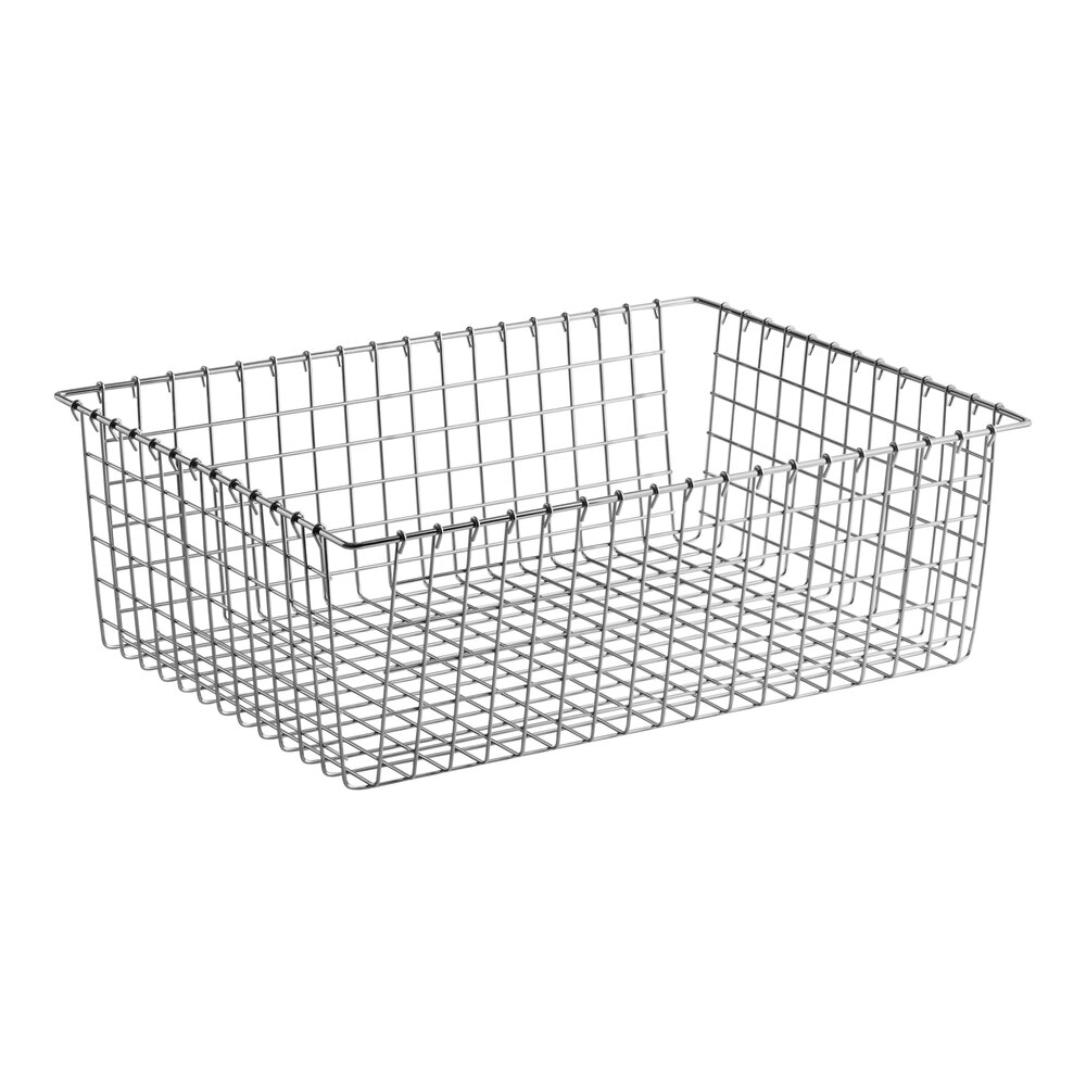 Choice 24" x 18" x 8" Level Top Wire Bagel / Pastry Basket