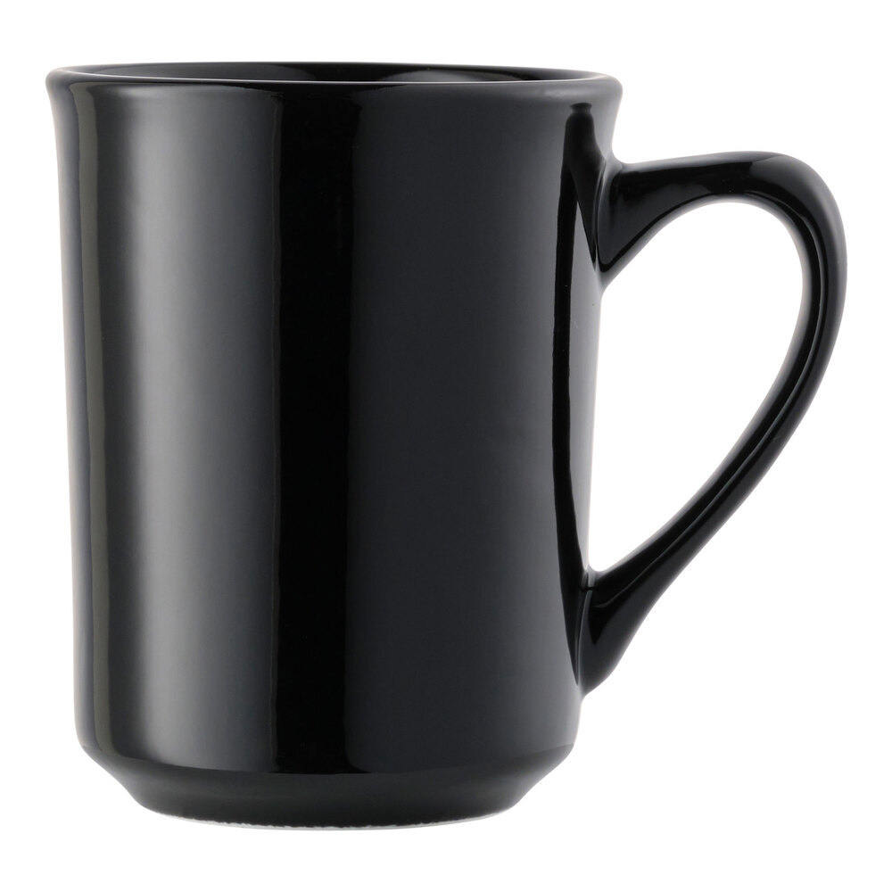 Libbey Porcelana Color 8.5 oz. Black Porcelain Mug - 36/Case
