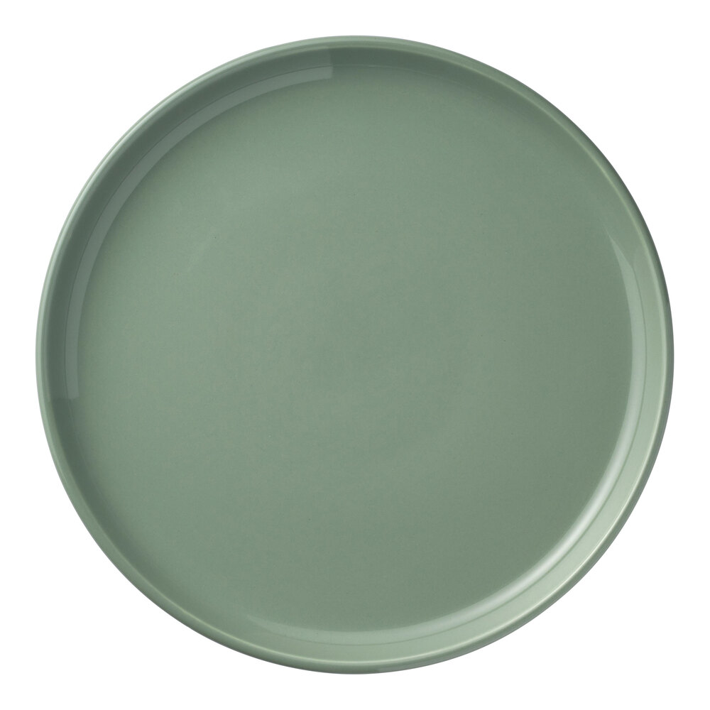 Libbey Porcelana Color 7 3/4" Moss Stackable Round Porcelain Plate - 12/Case