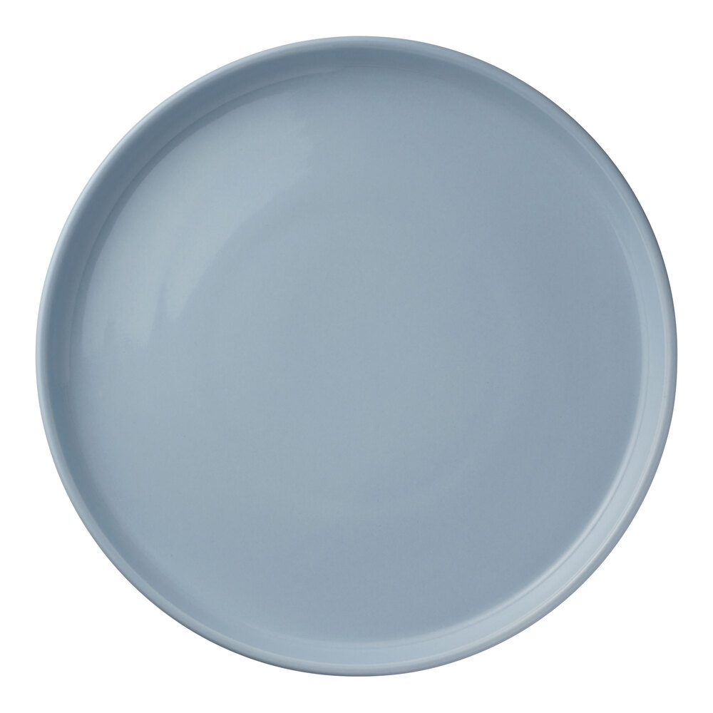 Libbey Porcelana Color 10 1/2" Mist Stackable Round Porcelain Plate - 12/Case