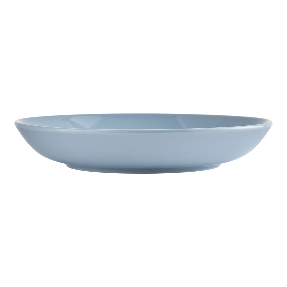 Libbey Porcelana Color 30 oz. Mist Round Low Porcelain Bowl - 24/Case
