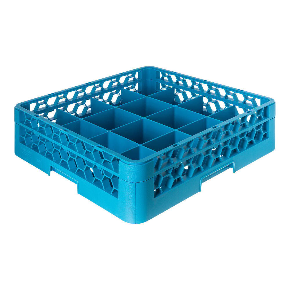 Carlisle OptiClean 16 Compartment Tilted Cup Rack with One Extender RC16-114