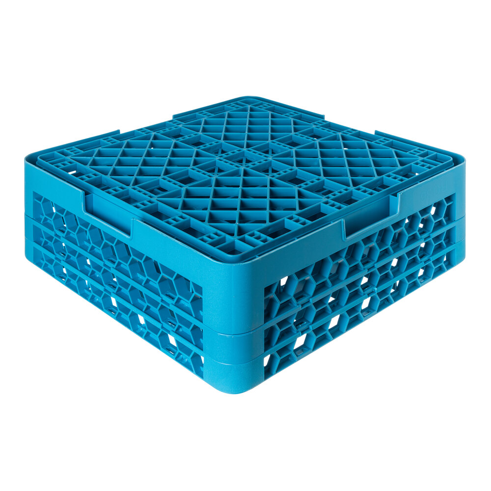 Carlisle RG36-214 OptiClean 36 Compartment Glass Rack with 2 Extenders