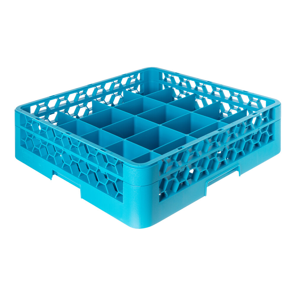 Carlisle RC20-114 OptiClean 20-Compartment Tilted Cup Rack with One Extender