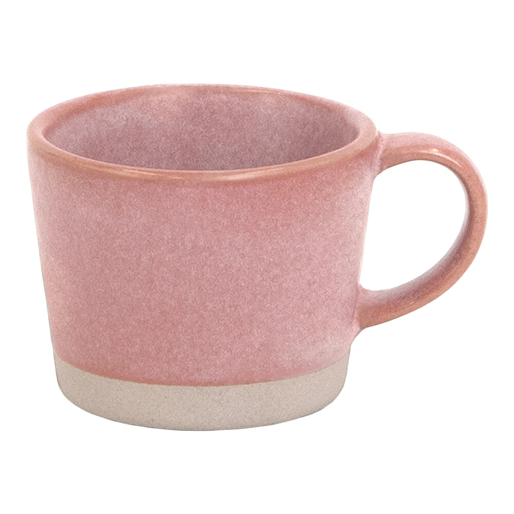 Front of the House Mezze® 3 oz. Guava Two-Tone Porcelain Cup - 12/Case