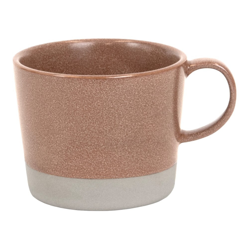 Front of the House Mezze® 12 oz. Cinnamon Two-Tone Porcelain Cup - 12/Case