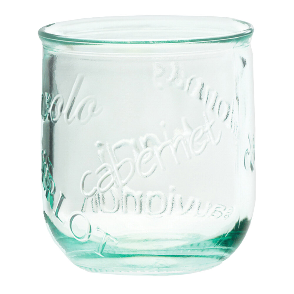 10 Strawberry Street Italiano 12 oz. Vino Green Tinted Stemless Wine Glass - 12/Case