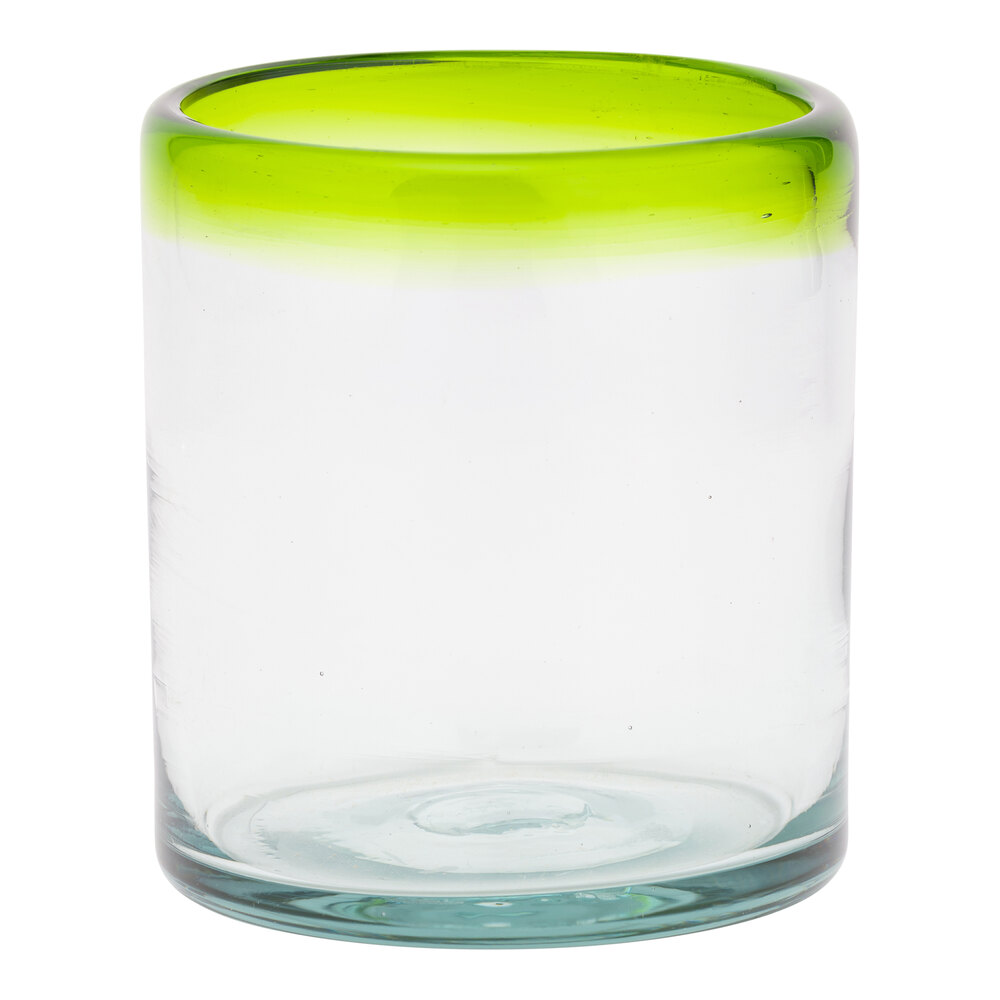 10 Strawberry Street Lime Rim 12 oz. Rocks / Double Old Fashioned Glass - 6/Case