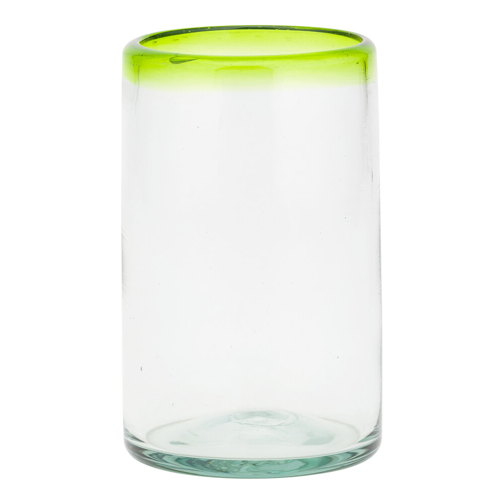 10 Strawberry Street Lime Rim 16 oz. Cooler Glass - 6/Case